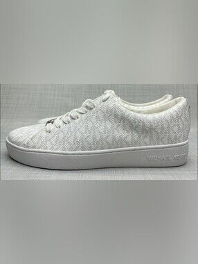 Michael Kors FIRE! NWOB! Keaton All Over Logo Sneakers in White. Sz 5. R2S!